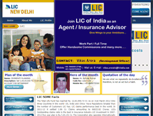 Tablet Screenshot of licnewdelhi.com